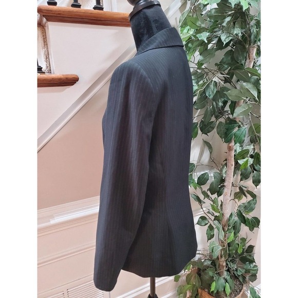 Calvin Klein Women's Black Single Breasted Three Button Blazer Jacket Size 8 - Picture 5 of 13
